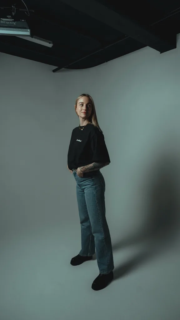 Nina im Fotostudio